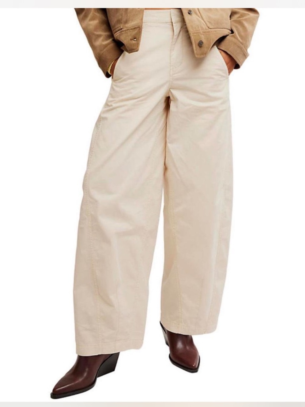 Free People We The Free Rylee Wide Leg Chinos size 2